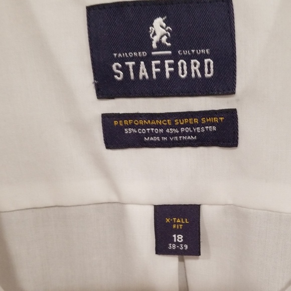 Men's white dress shirt long sleeve - Picture 2 of 3